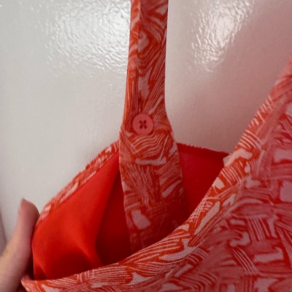 Diane Von Furstenberg 100% Silk Halter Maxi Dress ogami Orange tropical - Picture 6 of 10